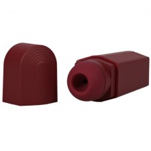 Вакуумный клиторальный стимулятор «This Product Sucks», цвет красный, материал силикон, Doc Johnson 990-31 BX DJ, длина 10.8 см.