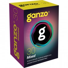Презервативы «Mixed» микс-набор, 18 см, 30 шт, Ganzo 0701-061, длина 18.5 см.