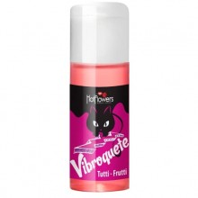 Жидкий вибратор «Vibroquet» со вкусом тутти-фрутти, 12 мл, HotFlowers HC461, бренд Hot Flowers, из материала Водная основа, цвет Розовый, 12 мл.