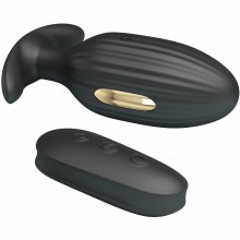 Анальный стимулятор «Royal Pleasure» с вибрацией, цвет черный, BI-040083W., из материала Силикон