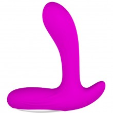 Перезаряжаемый стимулятор простаты «Backie» с вибрацией, цвет фиолетовый, BI-040029-1, бренд Baile, из материала Силикон, коллекция Pretty Love