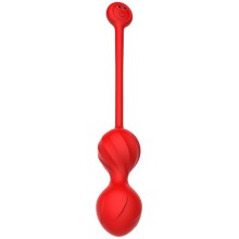 Виброшарики «Eroticon Magic» с приложением, цвет красный, Eroticon TD020, диаметр 3.5 см.