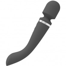 Двусторонний вибратор «Lodi» для принудительного оргазма, цвет черный, Eroticon AV006-BK, из материала Силикон, длина 27 см.