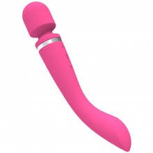 Супервибратор с большой головкой «Lodi» для принудительного оргазма, цвет красный, Eroticon AV006-RD, из материала Силикон, цвет Розовый, длина 27 см.