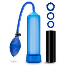 Набор для мужчин «Go Big» из 5 предметов, цвет синий, Blush Novelties BL-50122, из материала TPE, длина 24 см.