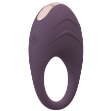 Фиолетовое эрекционное виброкольцо «Aveta», силикон, Dream Toys 21664, цвет Фиолетовый, длина 13.3 см.