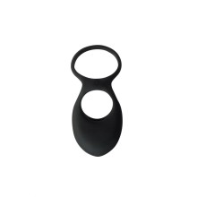 Эрекционное виброкольцо «Pure Passion Daydream»с кольцом для мошонки, цвет черный, Lola Games 1303-01lola, из материала Силикон, длина 12 см.