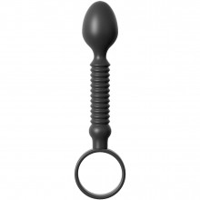 Анальный стимулятор «Ass-Teazer» с кольцом для безопасного извлечения, PipeDream PD4679-23, из материала Силикон, коллекция Anal Fantasy Collection, цвет Черный, длина 14.6 см.