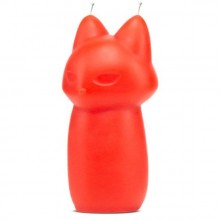 Красная свеча «Fox Drip Candle» в форме лисы, Blush Novelties BL-42008, из материала Воск, цвет Красный, длина 9.5 см.
