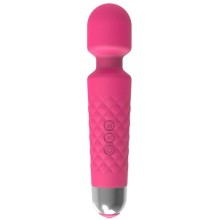 Wand-вибратор с подвижной головкой, цвет розовый, 9755242, длина 20.4 см.