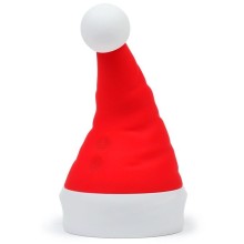 Двухсторонний вибратор «Magical Santa Hat» для стимуляции эрогенных зон от Оки-Чпоки, цвет красный с белым, Сима-Ленд 9902946, из материала Силикон, длина 12.5 см.
