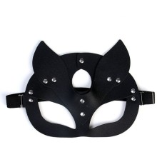 Оригинальная черная маска «Кошка» с ушками, Страна Карнавалия 6972125, цвет Черный