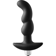 Анальная вибропробка «FantASStic» для стимуляции простаты, Dream Toys 21938, цвет Черный, длина 14.5 см.