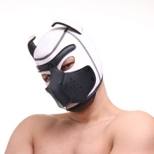БДСМ-маска «Puppy Play», белая неопреновая, Сима-Ленд 10072035, со скидкой