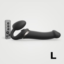 Гибкий страпон «Multi Orgasm Bendable Strap-on» с имитацией оральных ласк и вибрацией, size L, Strap-on-me 6017364, длина 15.7 см.