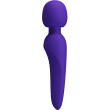Силиконовый массажер-wand «Super Soft - Meredith», цвет фиолетовый, Baile BI-014668-3., длина 21.5 см.