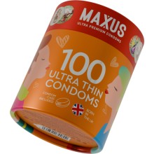Презервативы «Ultra Thin», ультратонкие, 100 шт, MAXUS 0901-063, длина 18 см.