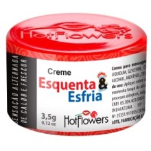 Крем «Esquenta & Esfria» с охлаждающе-разогревающим эффектом для наружного применения, HotFlowers HC577, бренд Hot Flowers, из материала Водная основа, 3.5 мл.