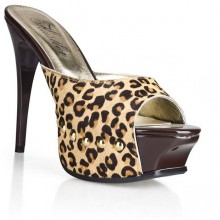 Сабо из шкурки ягуара «Wild Jauguar», размер 36, бренд Hustler Lingerie, цвет Леопард, 36 размер