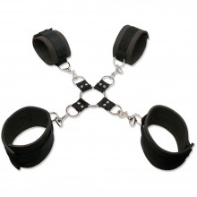 Надежная фиксация: наручники и наножники, соединенные цепочками, PipeDream PD3931-00, One Size (Р 42-48)