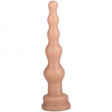 Анальный стимулятор-елочка, цвет телесный, длина 14.5 см, бренд Джага-Джага, длина 14.5 см., со скидкой