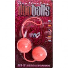 Мягкие вагинальные шарики со смещенным центром тяжести Gopaldas «Duo Balls» , цвет розовый, диаметр 3.5 см, 2K839MPK BCD GP, из материала ПВХ, диаметр 3.5 см.