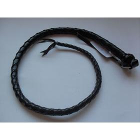 Плеть однохвостовая, длина 0.6 м, черный лак, из материала Кожа, длина 0.6 см.