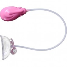 Baile «Resonating Automatic Clitoral Pump» женская помпа для стимуляции клитора, BI-014096, из материала Пластик АБС, цвет Розовый, длина 10 см.