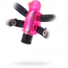 Вибратор-бабочка для стимуляции клитора, на ремешках, Dream Toys 50312, из материала TPE, длина 5 см.