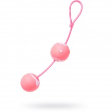 Шарики вагинальные со смещенным центром тяжести «Duo Balls», цвет розовый, Gopaldas 50504,, из материала ПВХ, диаметр 3.5 см.