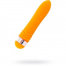 Небольшой водонепроницаемый вибратор для девушек, цвет оранжевый, длина 14 см, «Sexus Funny Five» 931008, длина 14 см.