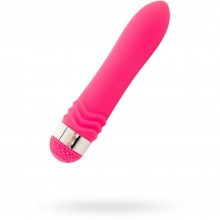 Небольшой водонепроницаемый вибратор для девушек, цвет розовый, длина 14 см, «Sexus Funny Five» 931008, длина 14 см.