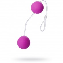 Бархатистые вагинальные шарики со смещенным центром, диаметр 3 см, цвет фиолетовый, Sexus Funny Five 935001, из материала Пластик АБС, длина 11 см.