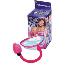 Женская вакуумная помпа «Pussy Pomp Suction Power», для вагины, цвет розовый, NMC 130017, из материала Пластик АБС, длина 15.8 см.
