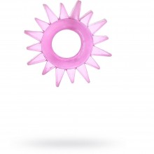 Кольцо гелевое для члена от компании ToyFa, цвет розовый, 818004-3, из материала ПВХ, длина 2 см.