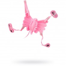 Розовый клиторальный стимулятор Sex Butterfly, бренд ToyFa, из материала ПВХ