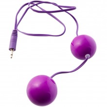 Вагинальные виброшарики, цвет фиолетовый, диаметр 3 см, 885007, бренд ToyFa, из материала Пластик АБС, длина 12.2 см.