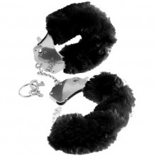 Наручники металлические Furry Love Cuffs с мехом, цвет черный, PD3804-23, бренд PipeDream, коллекция Fetish Fantasy Series, One Size (Р 42-48)