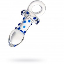 Стеклянная прозрачная втулка с кольцом, рабочая длина 9 см, минимальный диаметр 2.5 см, Sexus-glass 912064, бренд Sexus Glass, из материала Стекло, цвет Прозрачный, длина 14 см.
