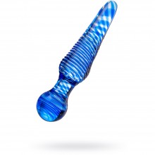 Фаллоимитатор 17см, бренд Sexus Glass, из материала Стекло, цвет Синий, длина 17 см.