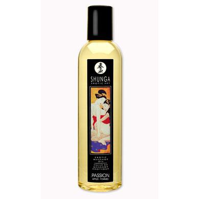 Shunga «Erotic Massage Oil Passion» масло массажное «Страсть яблоки» 250 мл, из материала Масляная основа, 250 мл.