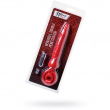 Вибронасадка с анальным стимулятором 17,5 см. цвет красный, 908001-9, бренд ToyFa, длина 17.5 см.