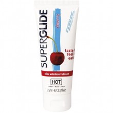 Hot «SuperGlide Taste it Cherry» съедобная смазка для орального секса со вкусом вишни 75 мл, 44115, из материала Водная основа, 75 мл.