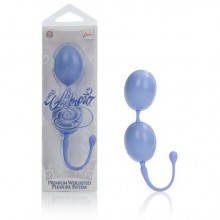 Каплевидные вагинальные шарики «L'Amour», цвет голубой, SE-4649, бренд California Exotic Novelties, диаметр 3 см.