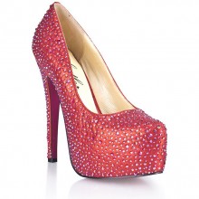 Красные туфли в кристаллах Provacative Red 35р, бренд Hustler Lingerie, 35 размер