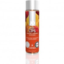 Ароматизированный лубрикант с ароматом персика JO «Flavored Peachy Lips» на водной основе, объем 120 мл, JO40176, коллекция JO H2O Flavors, 120 мл.