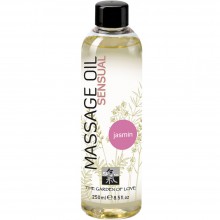 Массажное масло с ароматом жасмина «Shiatsu Sensual Body Oil Jasmin», 250 мл, Hot 66002, цвет Прозрачный, 250 мл.