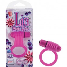 California Exotic «Lia Magic Ring» розовое эрекционнное кольцо с вибростимулятором, цвет Розовый, длина 6 см.