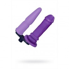 Сменная двойная насадка для секс машин, цвет фиолетовый, MyWorld 910773, из материала ПВХ