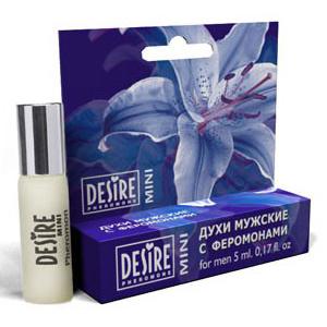 Desire Mini №6 «Opium Yves Saint Laurent» духи мужские с феромонами, бренд Роспарфюм, цвет Синий, 5 мл.